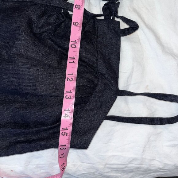 Reformation Black Winifred Linen Dress Size 8 Womens - Picture 7 of 10